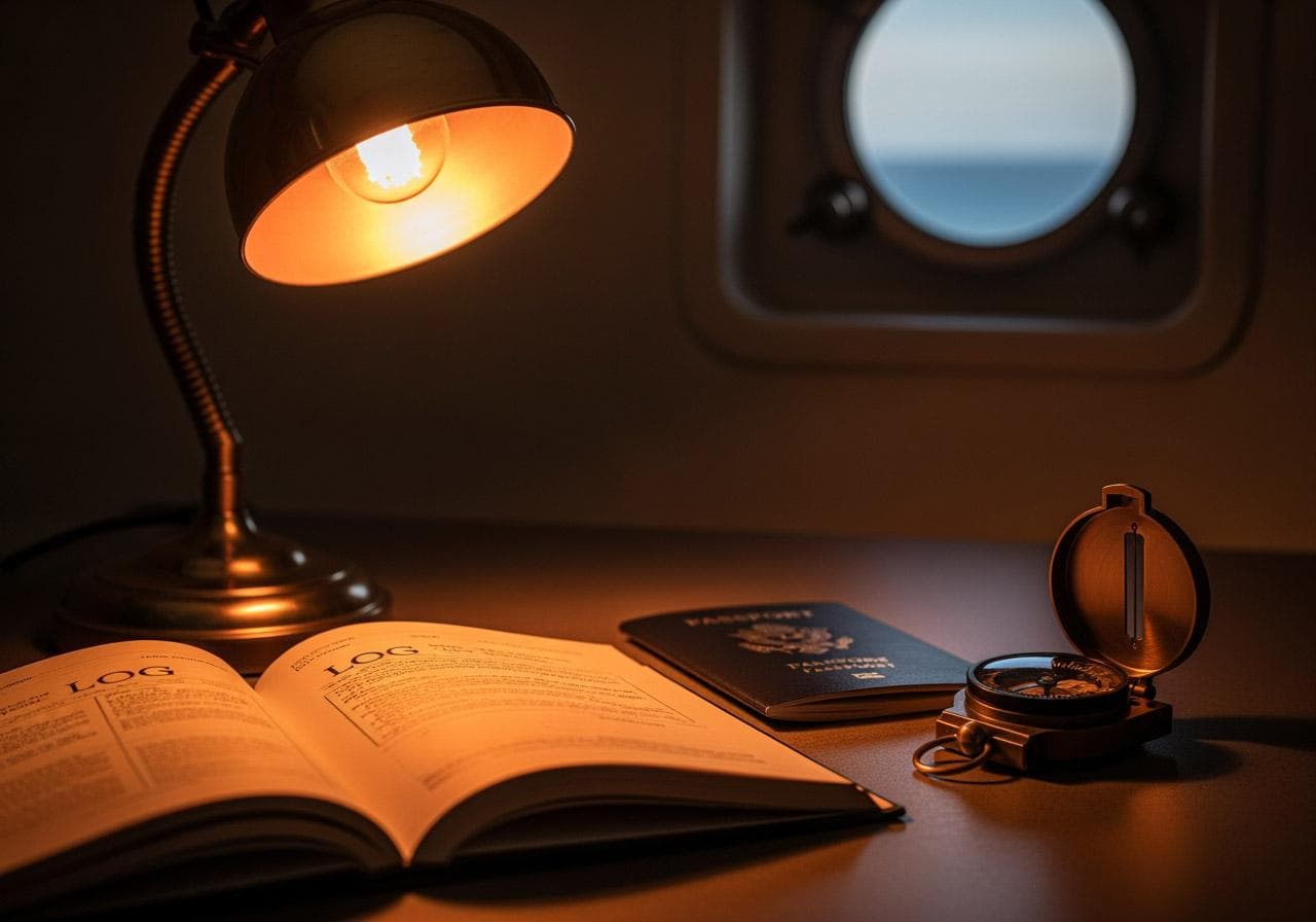 Maritime documents prepared for review